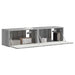 Dulap TV de perete Pe perete 2 pcs Gri Sonoma 60 x 31 x 29,5 cm - WALTI WALTI