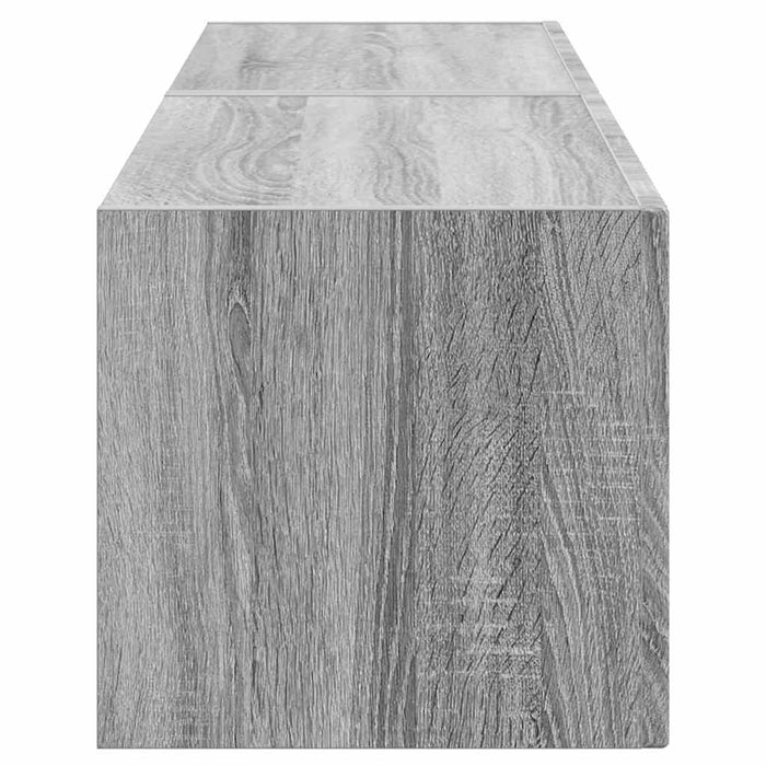 Dulap TV de perete Pe perete 2 pcs Gri Sonoma 60 x 31 x 29,5 cm - WALTI WALTI