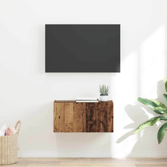 Dulap TV de perete Lemn Vechi 60 x 31 x 29,5 cm Lemn compozit - WALTI WALTI