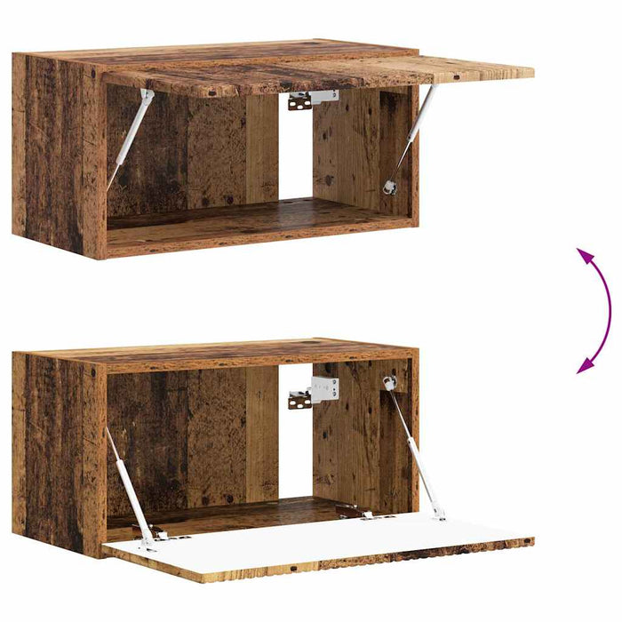 Dulap TV de perete Lemn Vechi 60 x 31 x 29,5 cm Lemn compozit - WALTI WALTI