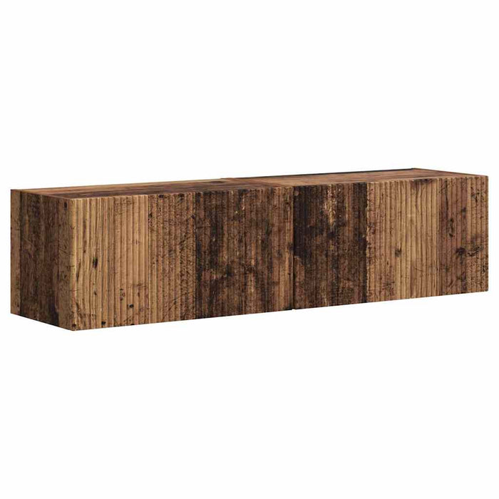 Dulap TV de perete Pe perete 2 pcs Lemn Vechi 60 x 31 x 29,5 cm - WALTI WALTI