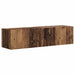 Dulap TV de perete Pe perete 2 pcs Lemn Vechi 60 x 31 x 29,5 cm - WALTI WALTI