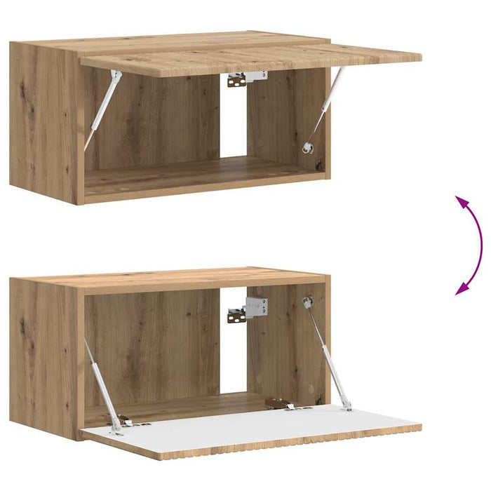 Dulap TV de perete Pe perete Stejar artizanal 60 x 31 x 29,5 cm WALTI