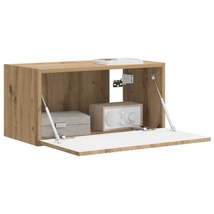 Dulap TV de perete Pe perete Stejar artizanal 60 x 31 x 29,5 cm WALTI