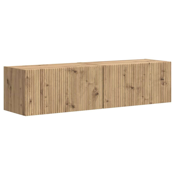 Dulap TV de perete 2 pcs Stejar artizanal 60 x 31 x 29,5 cm - WALTI WALTI
