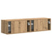 Dulap TV de perete 2 pcs Stejar artizanal 60 x 31 x 29,5 cm - WALTI WALTI