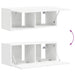 Dulap TV de perete Alb 78,5 x 31 x 29,5 cm Lemn compozit - WALTI WALTI