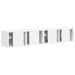 Dulap TV de perete 2 pcs Alb 78,5 x 31 x 29,5 cm Lemn compozit - WALTI WALTI