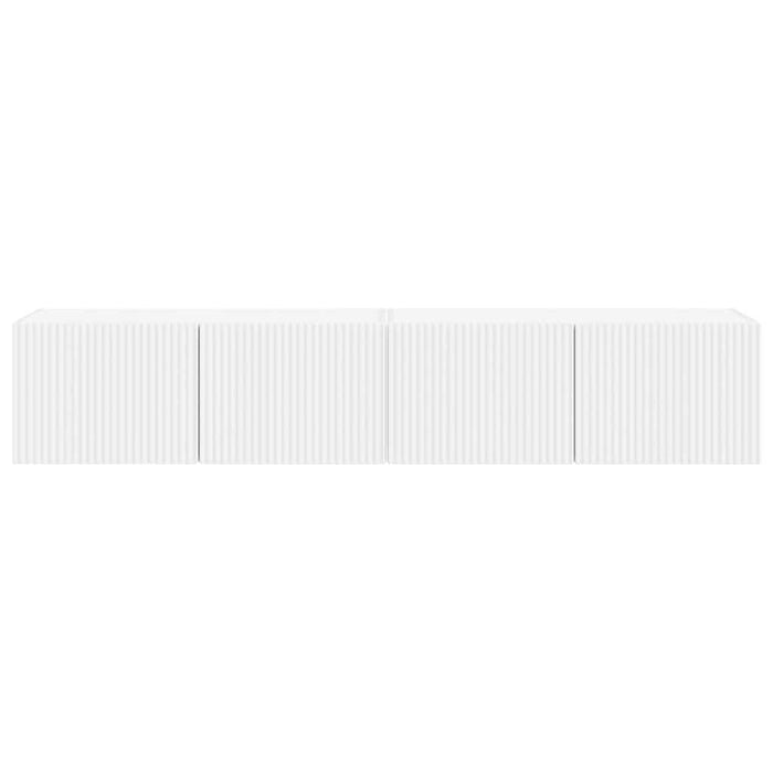 Dulap TV de perete 2 pcs Alb 78,5 x 31 x 29,5 cm Lemn compozit - WALTI WALTI