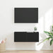 Dulap TV de perete Negru 78,5 x 31 x 29,5 cm Lemn compozit - WALTI WALTI