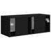 Dulap TV de perete Negru 78,5 x 31 x 29,5 cm Lemn compozit - WALTI WALTI