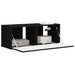 Dulap TV de perete Negru 78,5 x 31 x 29,5 cm Lemn compozit - WALTI WALTI