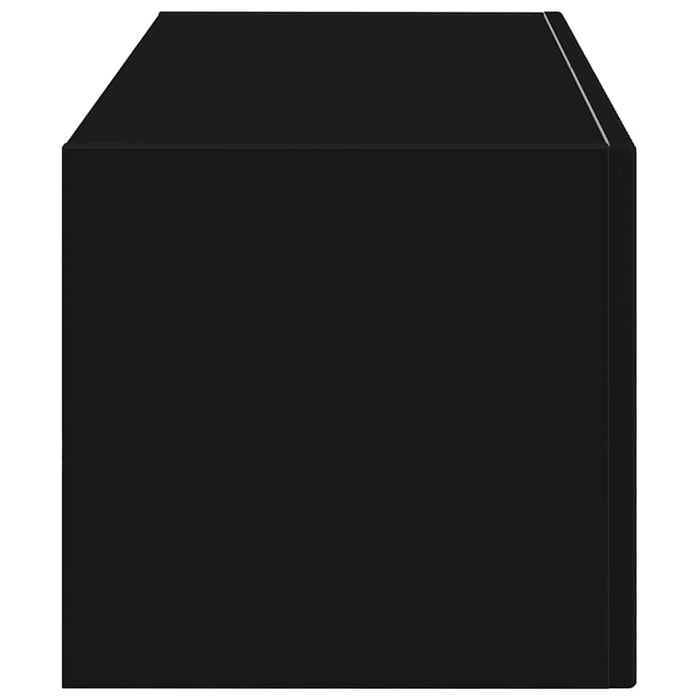 Dulap TV de perete Negru 78,5 x 31 x 29,5 cm Lemn compozit - WALTI WALTI
