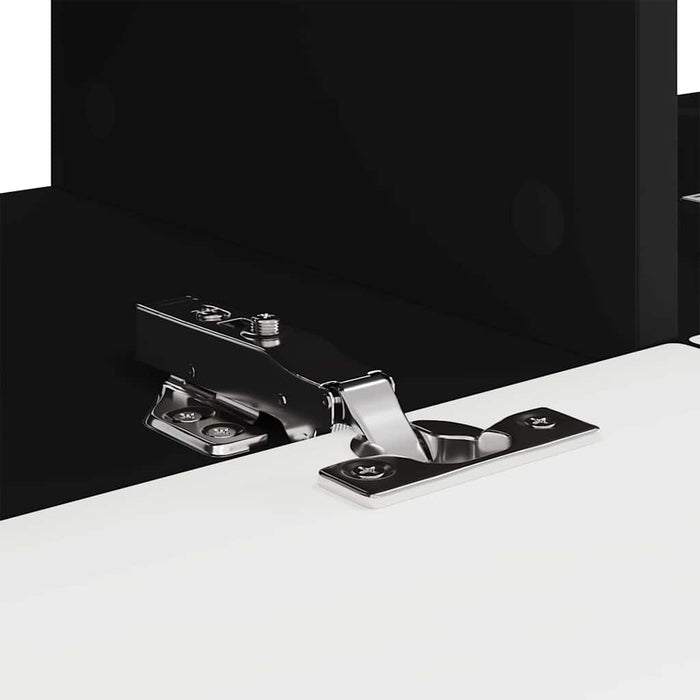 Dulap TV de perete Pe perete 2 pcs Negru 78,5 x 31 x 29,5 cm - WALTI WALTI