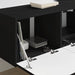 Dulap TV de perete Pe perete 2 pcs Negru 78,5 x 31 x 29,5 cm - WALTI WALTI