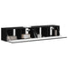 Dulap TV de perete Pe perete 2 pcs Negru 78,5 x 31 x 29,5 cm - WALTI WALTI