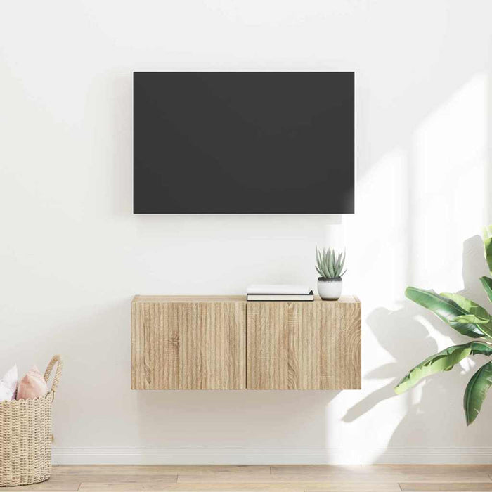 Dulap TV de perete Sonoma 78,5 x 31 x 29,5 cm Lemn compozit - WALTI WALTI