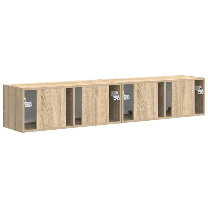 Dulap TV de perete Pe perete 2 pcs Sonoma 78,5 x 31 x 29,5 cm - WALTI WALTI