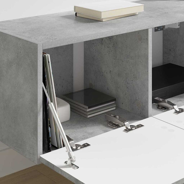 Dulap TV de perete Beton 78,5 x 31 x 29,5 cm Lemn compozit - WALTI WALTI