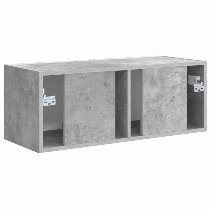 Dulap TV de perete Beton 78,5 x 31 x 29,5 cm Lemn compozit - WALTI WALTI