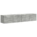 Dulap TV de perete Pe perete 2 pcs Beton 78,5 x 31 x 29,5 cm - WALTI WALTI