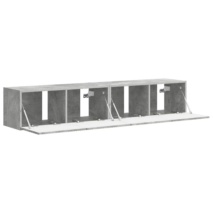 Dulap TV de perete Pe perete 2 pcs Beton 78,5 x 31 x 29,5 cm - WALTI WALTI