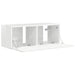 Dulap TV de perete Alb Lucios 78,5 x 31 x 29,5 cm Lemn compozit - WALTI WALTI