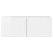 Dulap TV de perete Alb Lucios 78,5 x 31 x 29,5 cm Lemn compozit - WALTI WALTI