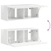 Dulap TV de perete Alb Lucios 78,5 x 31 x 29,5 cm Lemn compozit - WALTI WALTI