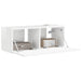 Dulap TV de perete Alb Lucios 78,5 x 31 x 29,5 cm Lemn compozit - WALTI WALTI