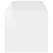 Dulap TV de perete Alb Lucios 78,5 x 31 x 29,5 cm Lemn compozit - WALTI WALTI