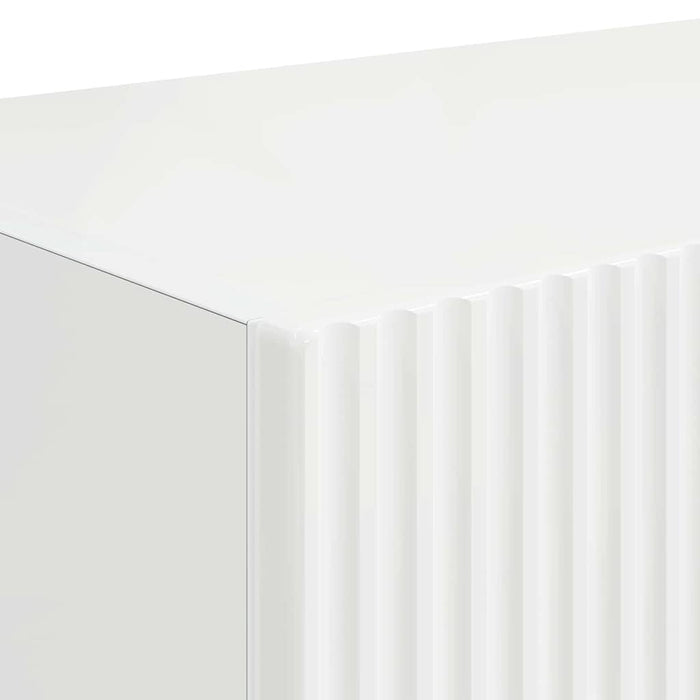 Dulap TV de perete 2 pcs Alb Lucios 78,5 x 31 x 29,5 cm - WALTI WALTI