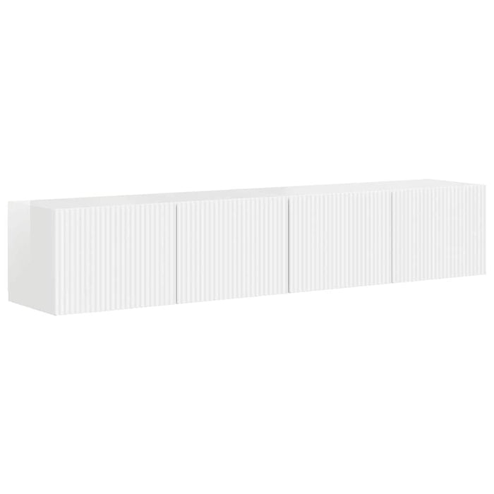 Dulap TV de perete 2 pcs Alb Lucios 78,5 x 31 x 29,5 cm - WALTI WALTI