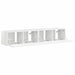 Dulap TV de perete 2 pcs Alb Lucios 78,5 x 31 x 29,5 cm - WALTI WALTI