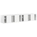 Dulap TV de perete 2 pcs Alb Lucios 78,5 x 31 x 29,5 cm - WALTI WALTI