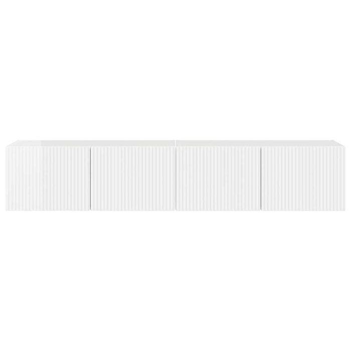 Dulap TV de perete 2 pcs Alb Lucios 78,5 x 31 x 29,5 cm - WALTI WALTI