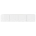 Dulap TV de perete 2 pcs Alb Lucios 78,5 x 31 x 29,5 cm - WALTI WALTI
