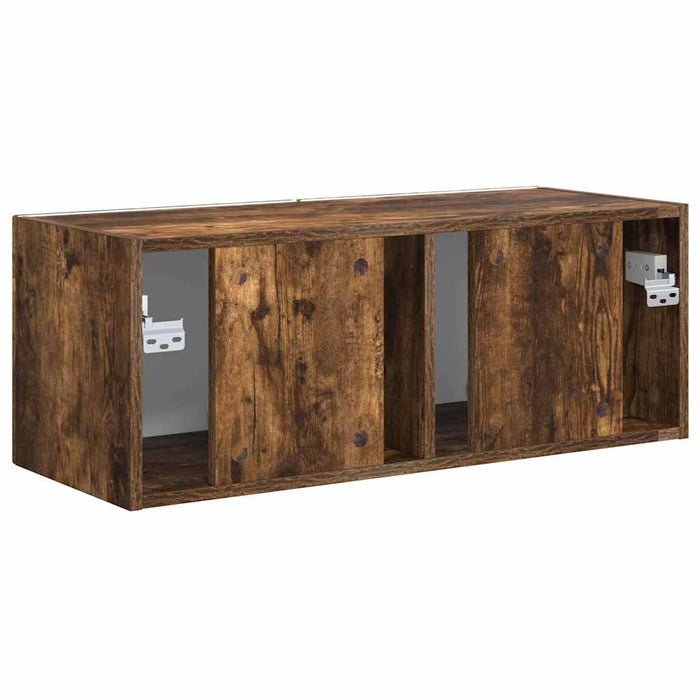 Dulap TV de perete Pe perete Stejar fumuriu 78,5 x 31 x 29,5 cm - WALTI WALTI