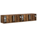 Dulap TV de perete 2 pcs Stejar fumuriu 78,5 x 31 x 29,5 cm - WALTI WALTI