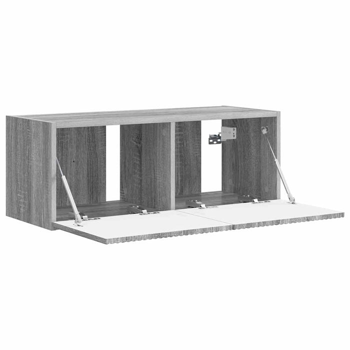 Dulap TV de perete Gri Sonoma 78,5 x 31 x 29,5 cm Lemn compozit - WALTI WALTI