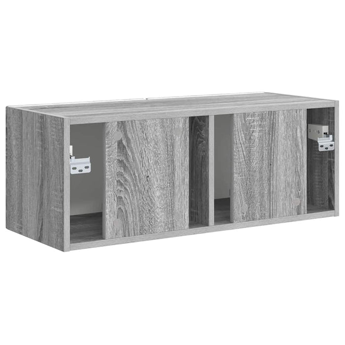 Dulap TV de perete Gri Sonoma 78,5 x 31 x 29,5 cm Lemn compozit - WALTI WALTI