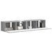 Dulap TV de perete 2 pcs Gri Sonoma 78,5 x 31 x 29,5 cm - WALTI WALTI