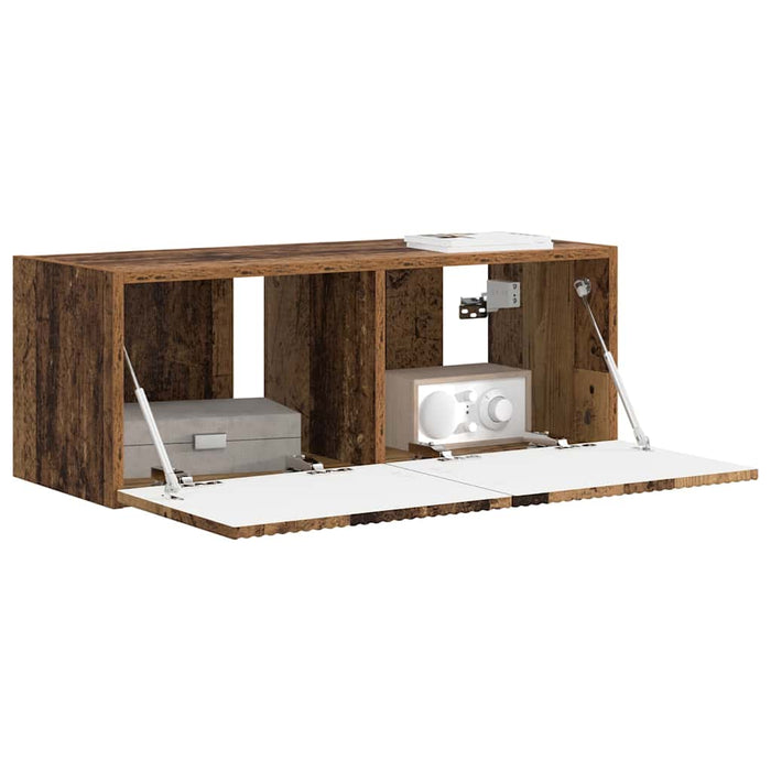Dulap TV de perete Lemn Vechi 78,5 x 31 x 29,5 cm Lemn compozit - WALTI WALTI