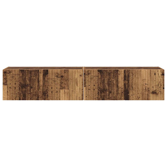 Dulap TV de perete 2 pcs Lemn Vechi 78,5 x 31 x 29,5 cm - WALTI WALTI