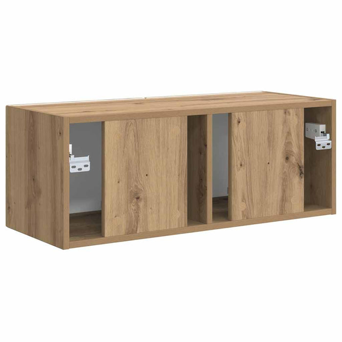 Dulap TV de perete 78,5 x 31 x 29,5 cm Stejar artizanal WALTI