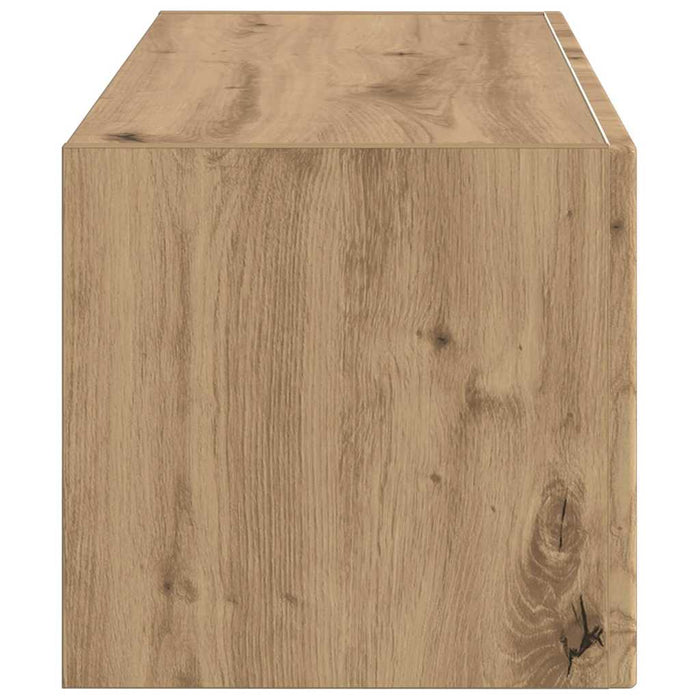 Dulap TV de perete 78,5 x 31 x 29,5 cm Stejar artizanal WALTI