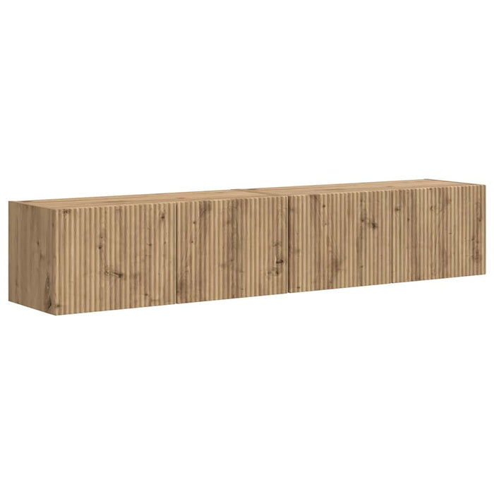 Dulap TV de perete 2 pcs Stejar artizanal 78,5 x 31 x 29,5 cm - WALTI WALTI