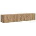 Dulap TV de perete 2 pcs Stejar artizanal 78,5 x 31 x 29,5 cm - WALTI WALTI