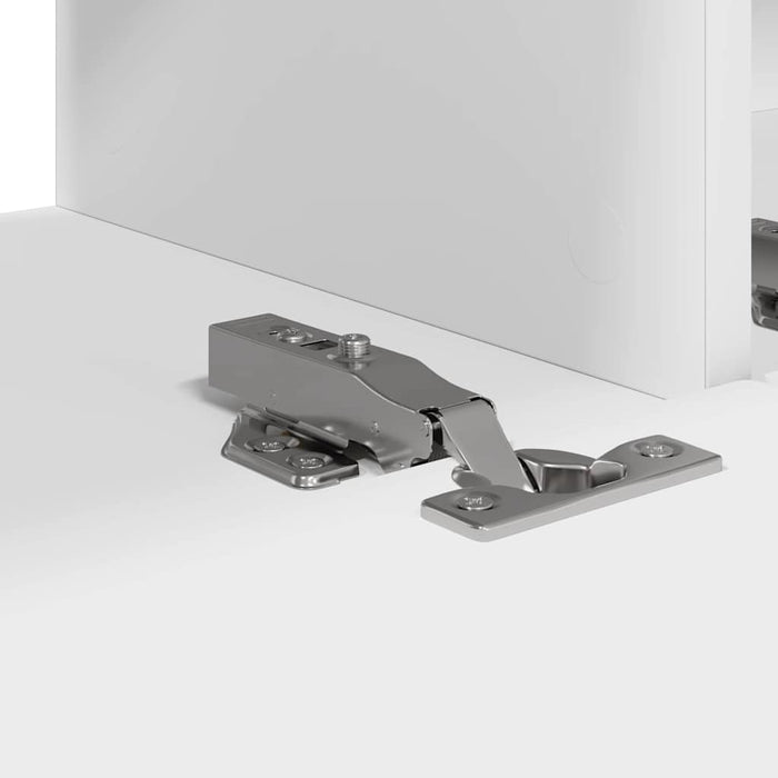 Dulap TV de perete 2 pcs Alb 98 x 31 x 29,5 cm Lemn compozit WALTI