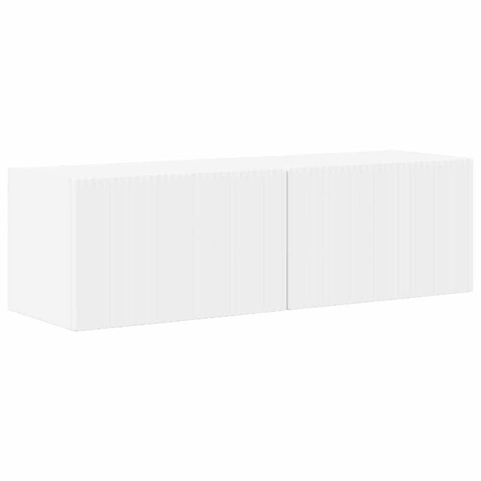 Dulap TV de perete 2 pcs Alb 98 x 31 x 29,5 cm Lemn compozit WALTI